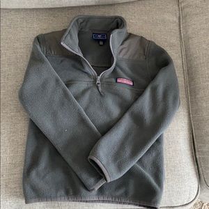 Gray vineyard vines 3/4 zip fleece